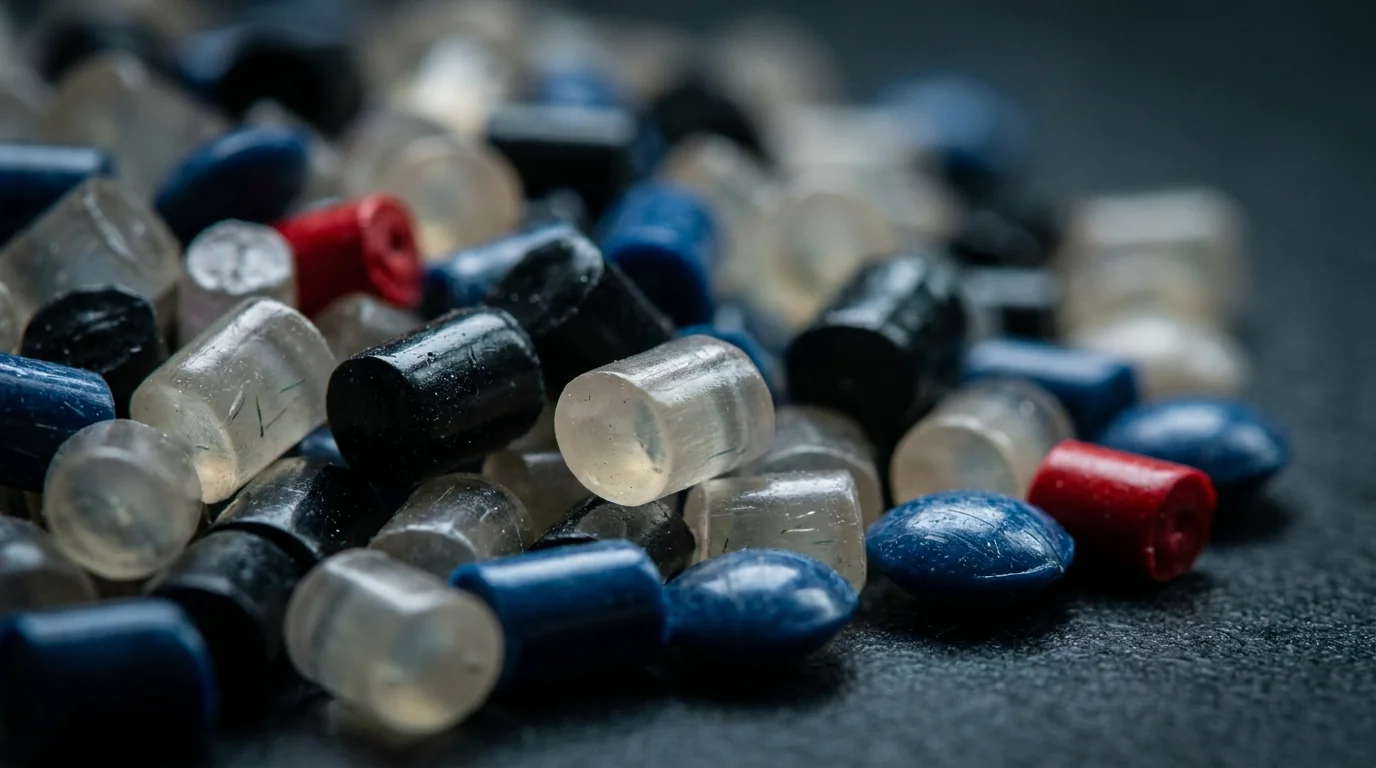 Granuli di tecnopolimeri termoplastici pronti per lo stampaggio a iniezione